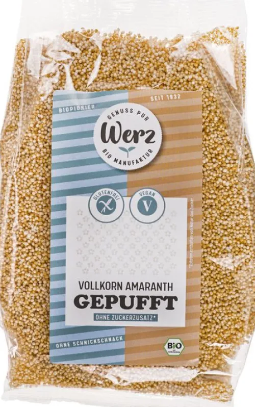 Karl Otto Werz naturkornmühle GmbH & Co. KG Schrote|Glutenfreie Lebensmittel^Werz - Vollkorn Amaranth gepufft, glutenfrei, bio 125g
