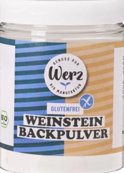 WERZ Backzutaten|Glutenfreie Lebensmittel^- Weinstein Backpulver, glutenfrei bio 150g