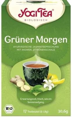 Yogi Tea Glutenfreie Lebensmittel^® - Grüner Morgen Bio 17 Btl.