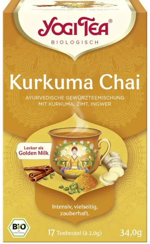 Yogi Tea Glutenfreie Lebensmittel^® - Kurkuma Chai Bio-Gewürztee,17 FB
