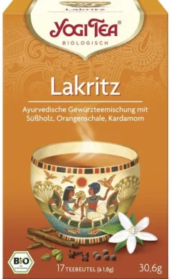 Yogi Tea Glutenfreie Lebensmittel^- Lakritz bio, 17 Beutel á 1,8g