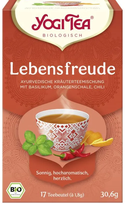 Yogi Tea Glutenfreie Lebensmittel^® - Lebensfreude, bio, 17 Btl.
