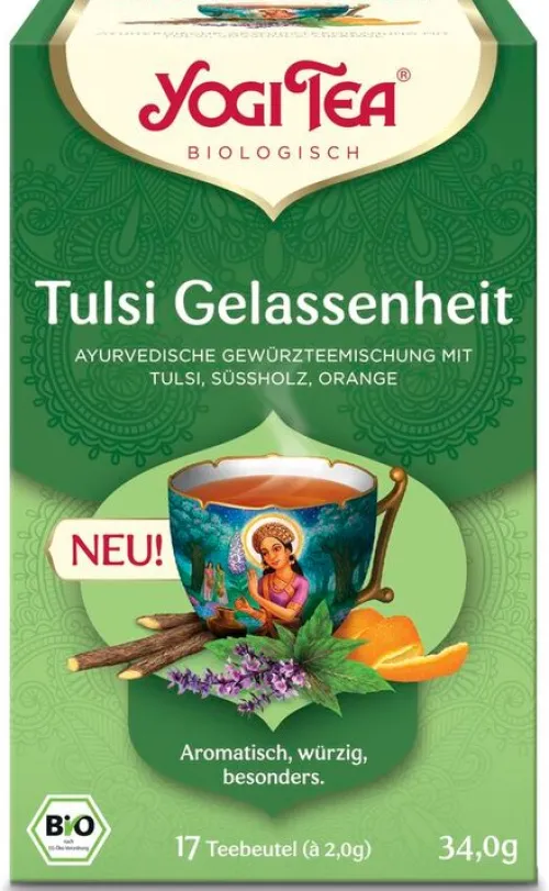 Yogi Tea Glutenfreie Lebensmittel^® - Tulsi Gelassenheit Bio 17 Btl.