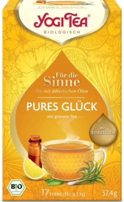 Yogi Tea Kräutertee|Glutenfreie Lebensmittel^® Für die Sinne Pures Glück, Bio-Tee 17x2,2g