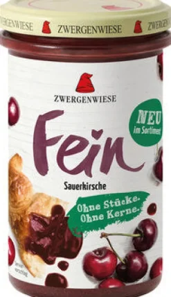 ZWERGENWIESE Fruchtaufstriche|Glutenfreie Lebensmittel^- Fein Sauerkirsche bio 280g