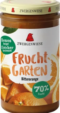 ZWERGENWIESE Fruchtaufstriche|Glutenfreie Lebensmittel^- FruchtGarten Bitterorange bio glutenfrei 225g