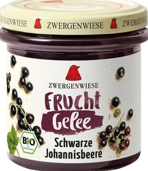 ZWERGENWIESE Fruchtaufstriche^- FruchtGelee Schwarze Johannisbeere, 160g