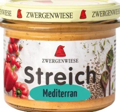 ZWERGENWIESE Vegane Brotaufstriche|Glutenfreie Lebensmittel^- Mediterran Streich Bio Vegan 180 g