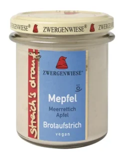 ZWERGENWIESE Vegane Brotaufstriche|Pikante Brotaufstriche^- Mepfel streich s drauf bio glutenfrei vegan 160g