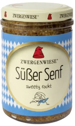 ZWERGENWIESE Glutenfreie Lebensmittel^- Süßer Senf bio 160ml