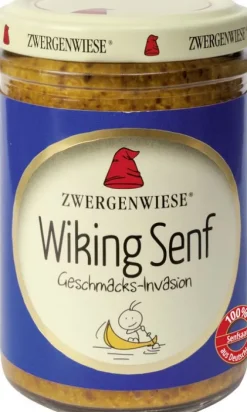 ZWERGENWIESE Pikante Brotaufstriche|Glutenfreie Lebensmittel^- Wiking Senf bio glutenfrei, 160ml